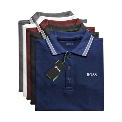 [COMPRE 3 Y RECIBA 5] Kit de 5 Polos Boss Essential